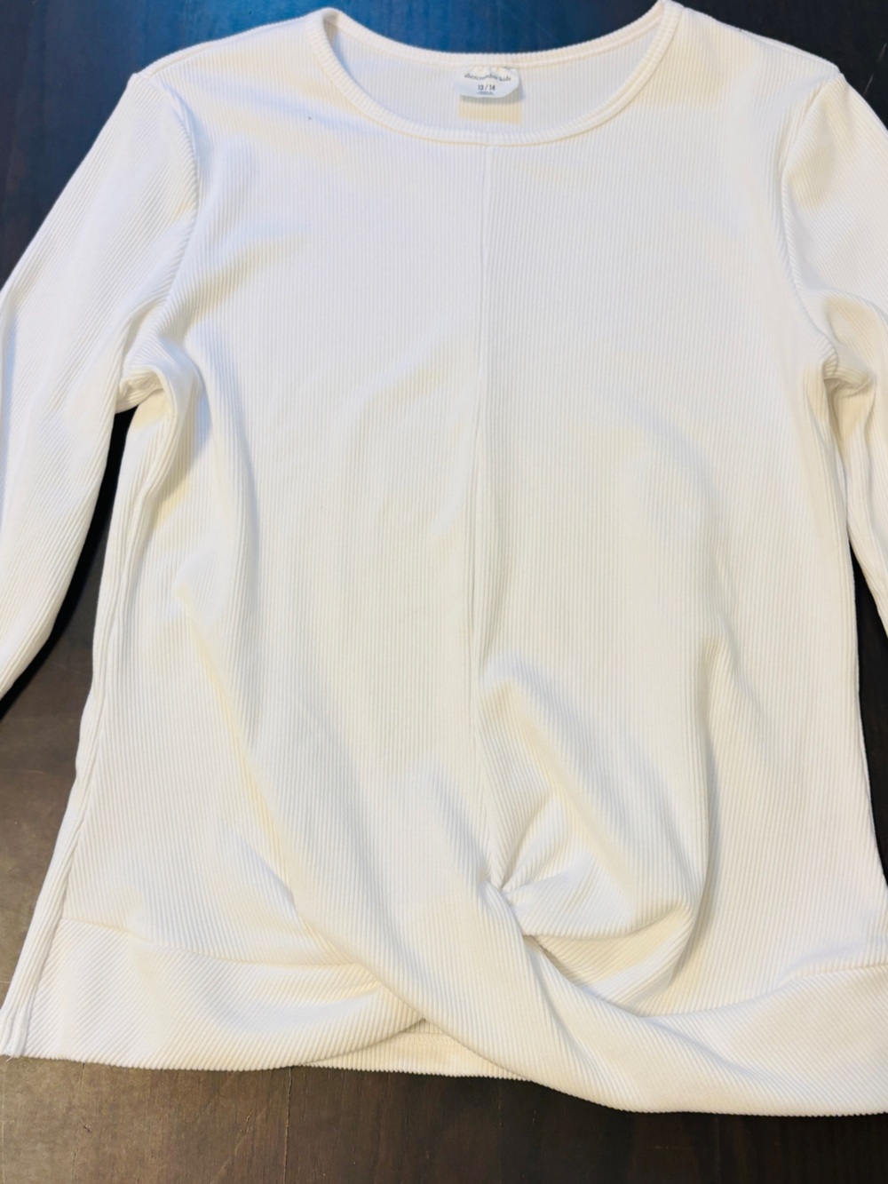 Abercrombie Girls Twist-Hem Long Sleeve Top